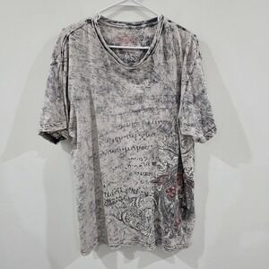 Y2K Dikotomy Mens T Shirt Size XL Grunge Punk Cross Wings Emo